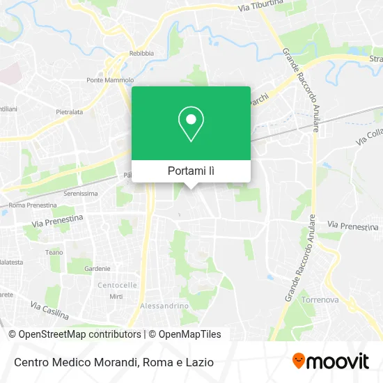 Mappa Centro Medico Morandi