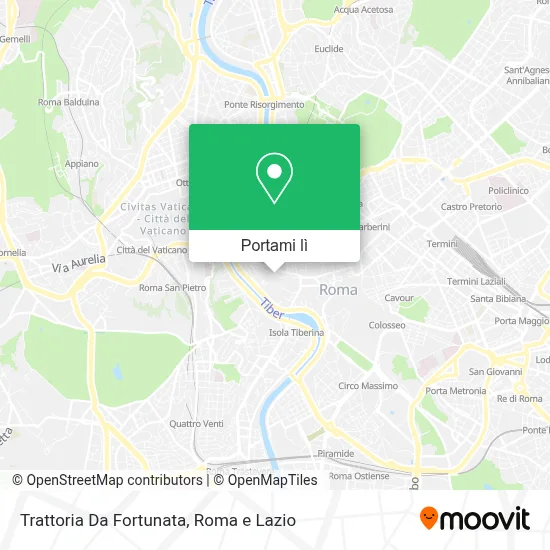 Mappa Trattoria Da Fortunata
