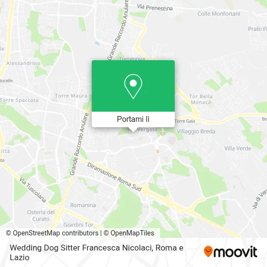 Mappa Wedding Dog Sitter Francesca Nicolaci