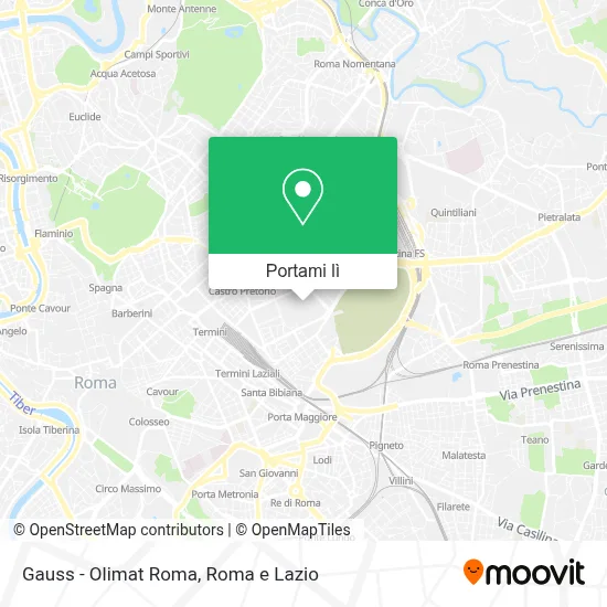 Mappa Gauss - Olimat Roma