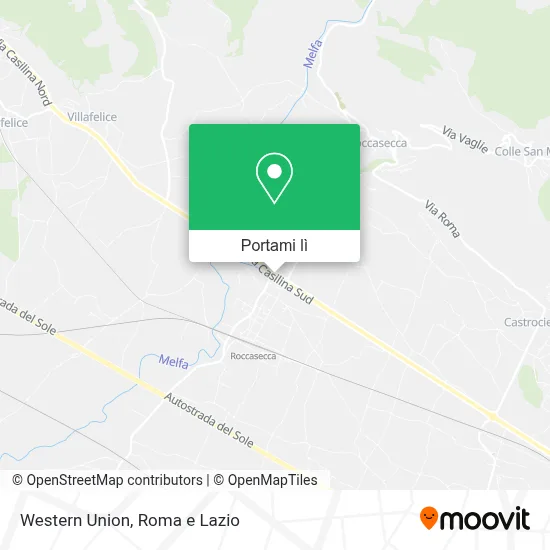 Mappa Western Union