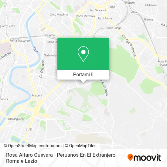 Mappa Rosa Alfaro Guevara - Peruanos En El Extranjero