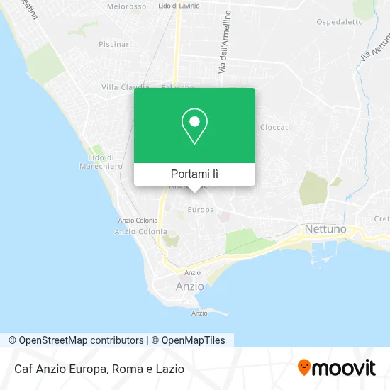 Mappa Caf Anzio Europa