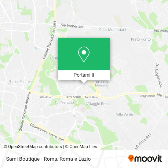 Mappa Sami Boutique - Roma