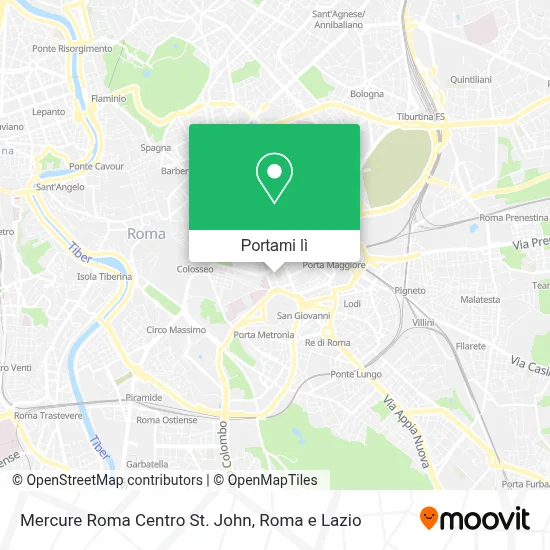 Mappa Mercure Roma Centro St. John