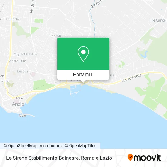 Mappa Le Sirene Stabilimento Balneare