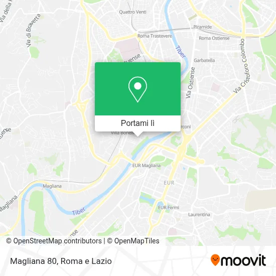 Mappa Magliana 80