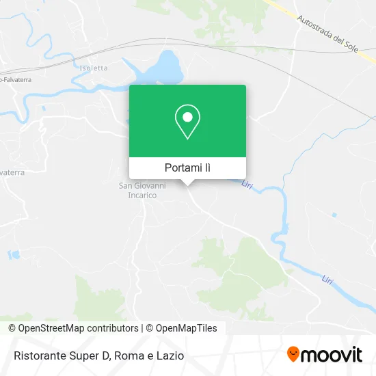 Mappa Ristorante Super D