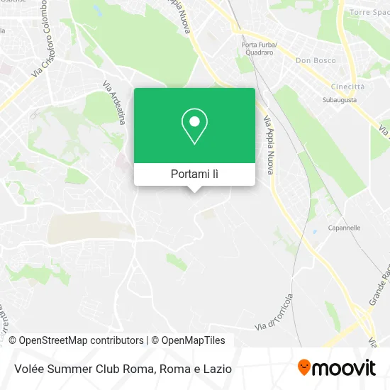 Mappa Volée Summer Club Roma