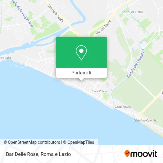 Mappa Bar Delle Rose