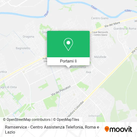 Mappa Ramservice - Centro Assistenza Telefonia