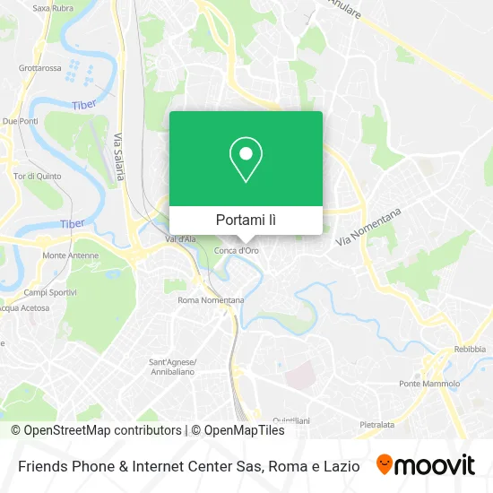 Mappa Friends Phone & Internet Center Sas