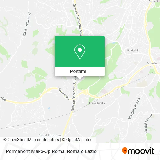 Mappa Permanent Make-Up Roma