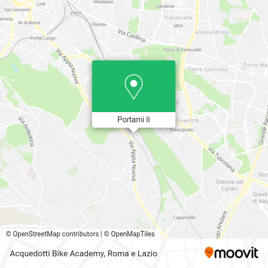 Mappa Acquedotti Bike Academy