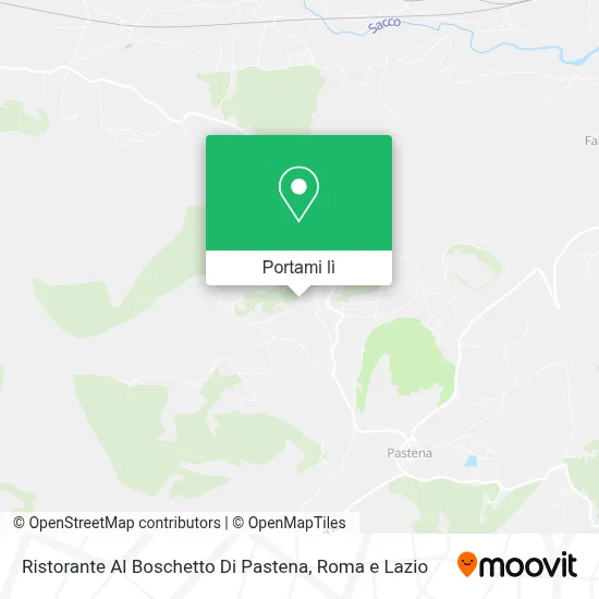 Mappa Ristorante Al Boschetto Di Pastena