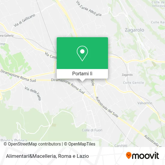 Mappa Alimentari&Macelleria