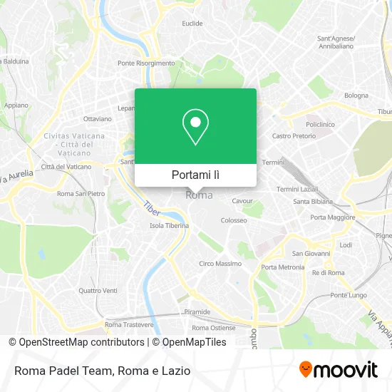 Mappa Roma Padel Team
