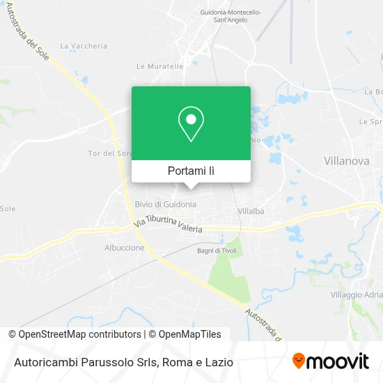 Mappa Autoricambi Parussolo Srls