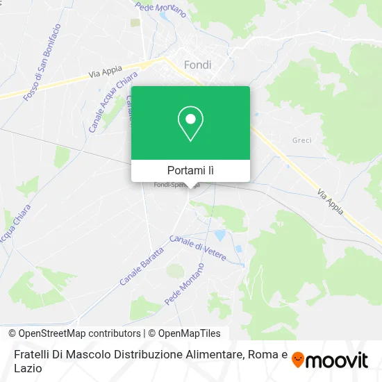 Mappa Fratelli Di Mascolo Distribuzione Alimentare