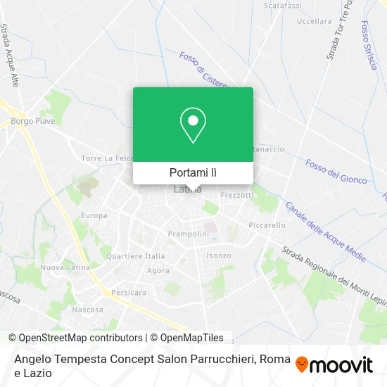 Mappa Angelo Tempesta Concept Salon Parrucchieri