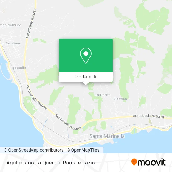 Mappa Agriturismo La Quercia