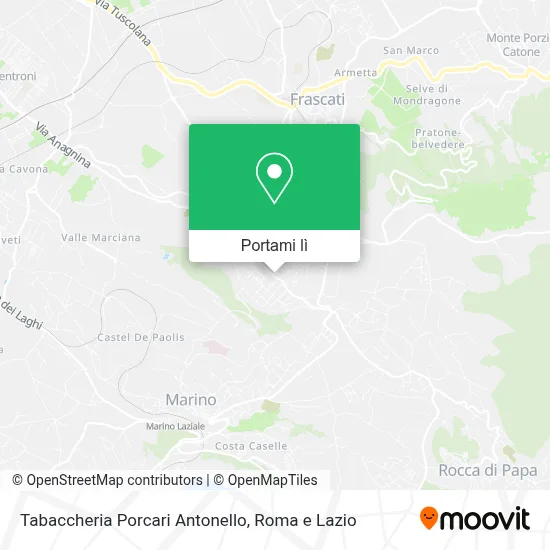 Mappa Tabaccheria Porcari Antonello