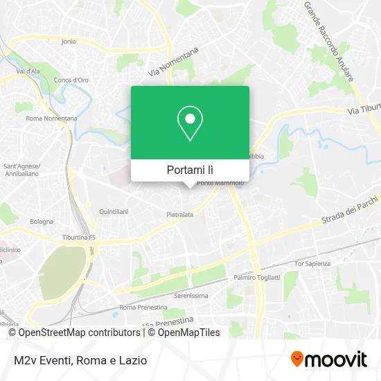 Mappa M2v Eventi
