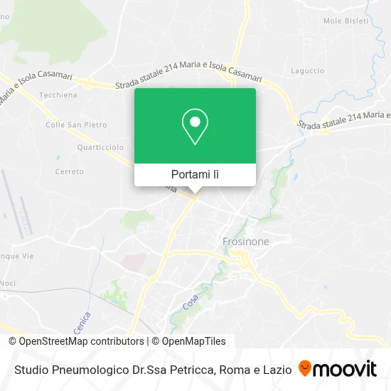 Mappa Studio Pneumologico Dr.Ssa Petricca