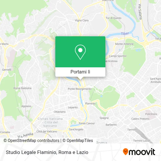 Mappa Studio Legale Flaminio