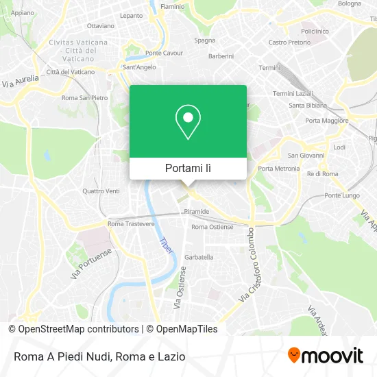 Mappa Roma A Piedi Nudi
