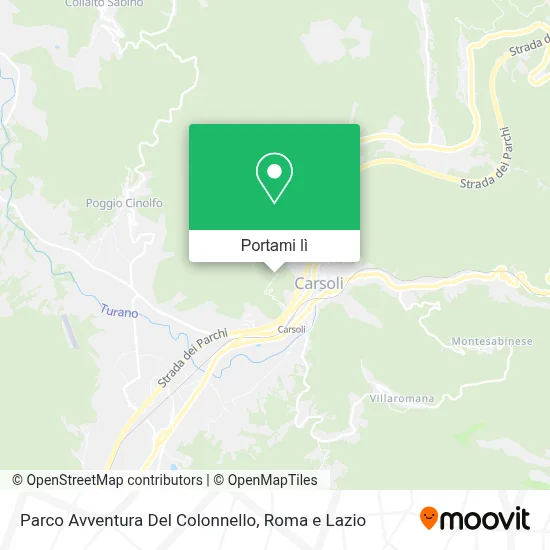 Mappa Parco Avventura Del Colonnello