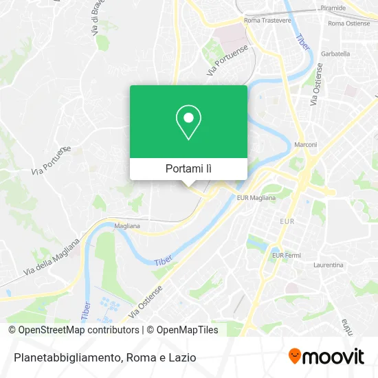 Mappa Planetabbigliamento