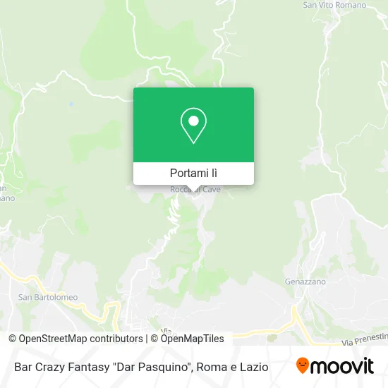Mappa Bar Crazy Fantasy  "Dar Pasquino"