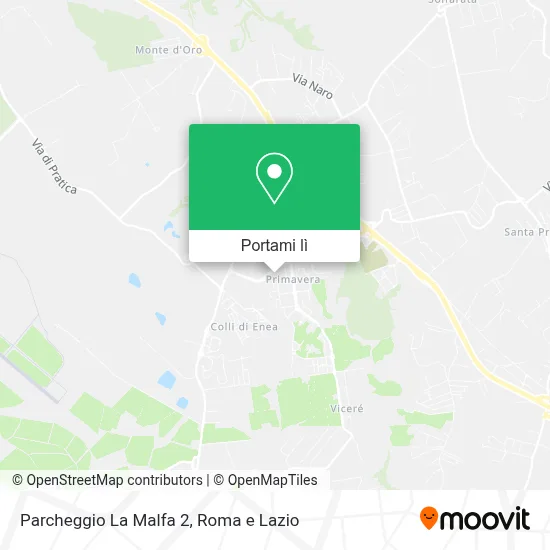 Mappa Parcheggio La Malfa 2