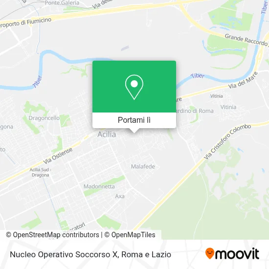 Mappa Nucleo Operativo Soccorso X