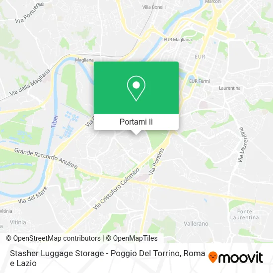Mappa Stasher Luggage Storage - Poggio Del Torrino