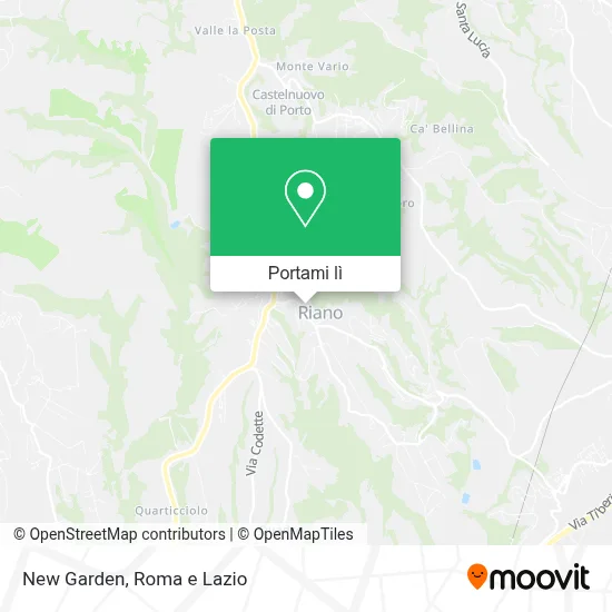 Mappa New Garden