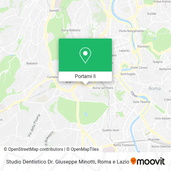 Mappa Studio Dentistico Dr. Giuseppe Minotti