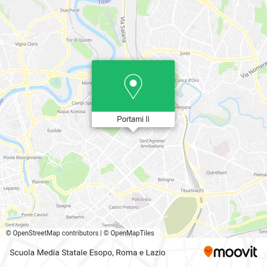 Mappa Scuola Media Statale Esopo
