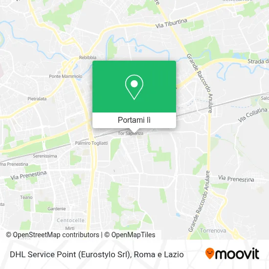 Mappa DHL Service Point (Eurostylo Srl)