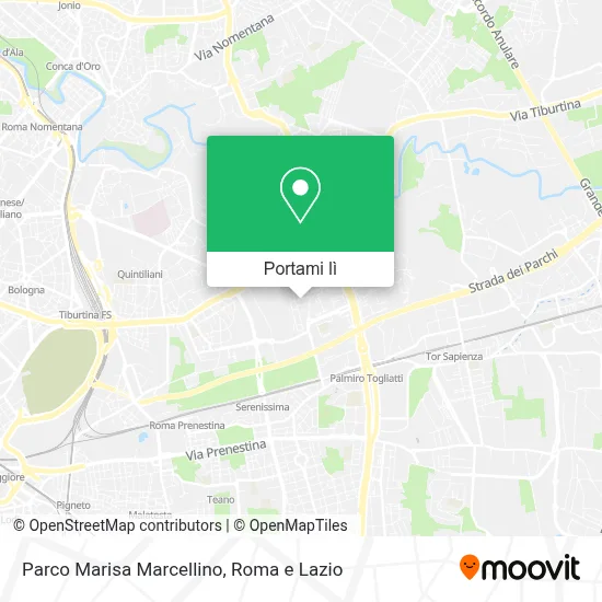 Mappa Parco Marisa Marcellino