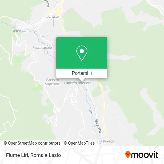Mappa Fiume Liri