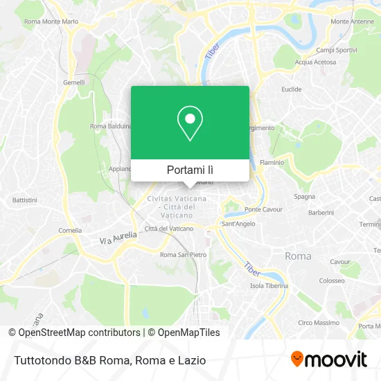 Mappa Tuttotondo B&B Roma