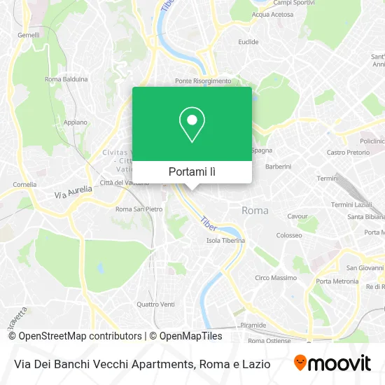 Mappa Via Dei Banchi Vecchi Apartments