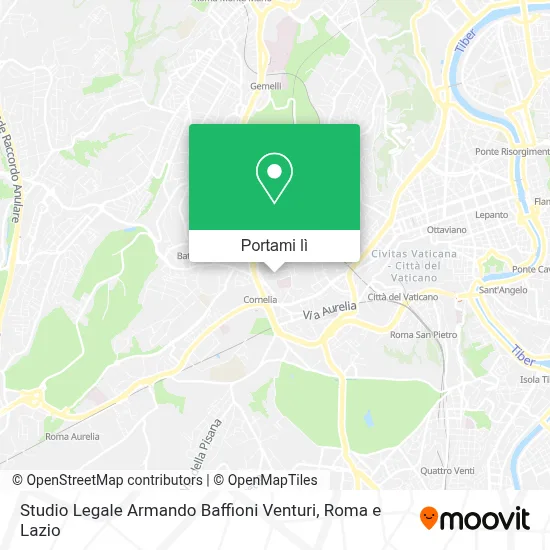 Mappa Studio Legale Armando Baffioni Venturi