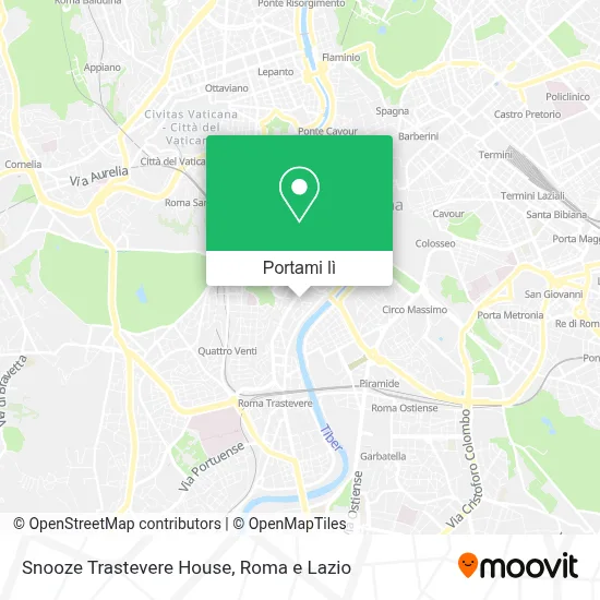 Mappa Snooze Trastevere House