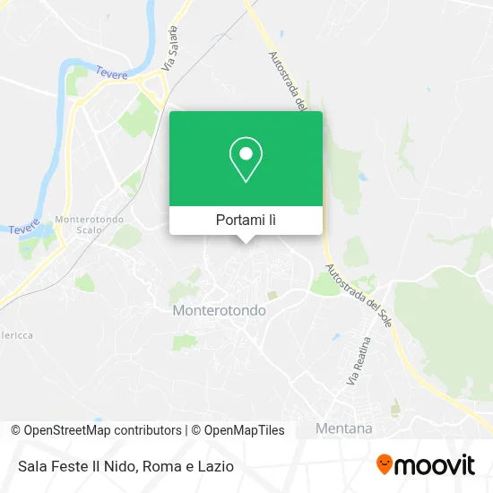 Mappa Sala Feste  Il Nido