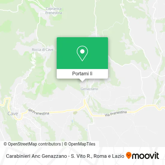Mappa Carabinieri Anc Genazzano - S. Vito R.