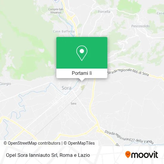 Mappa Opel Sora Ianniauto Srl