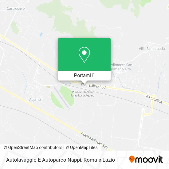Mappa Autolavaggio E Autoparco Nappi